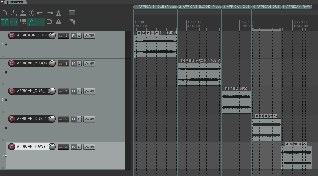 Custom Actions for Cutting in Reaper