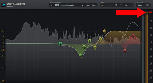 Internal Clipping of your Cutterhead EQ